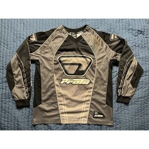 Proto Paint Ball Shirt Men's Size Small Gray & Black Long Sleeve Pullover